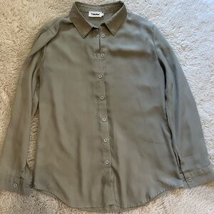 Sheer Grey Button down